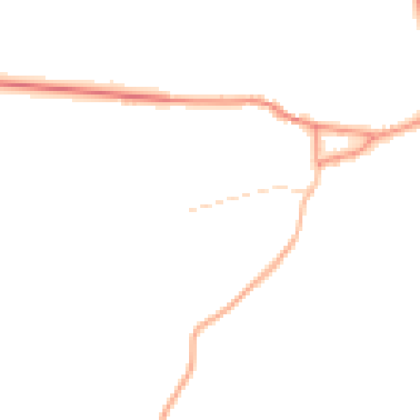 Daytime road noise heatmap for NG22 0EU