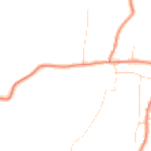 Daytime road noise heatmap for NG22 0FW