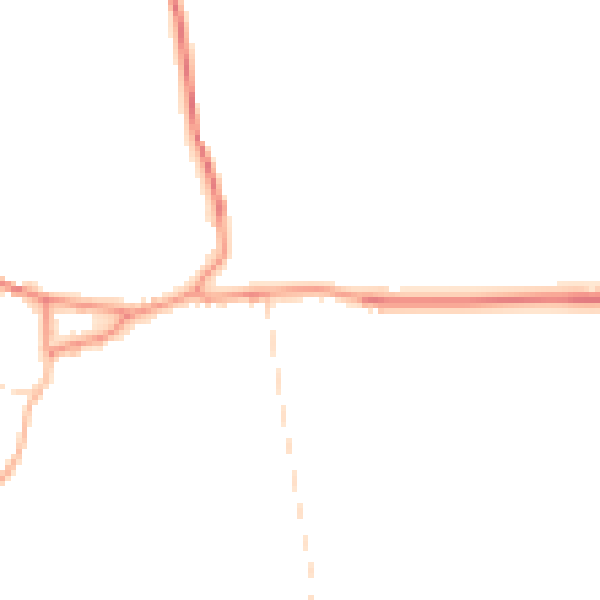 Daytime road noise heatmap for NG22 0HD