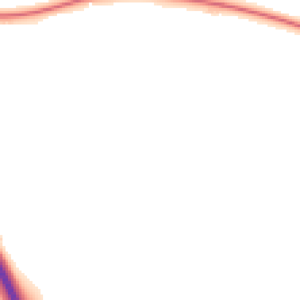 Night-time road noise heatmap for NG22 0RZ