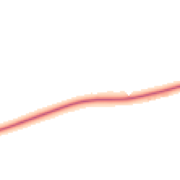 Night-time road noise heatmap for NG22 0TA