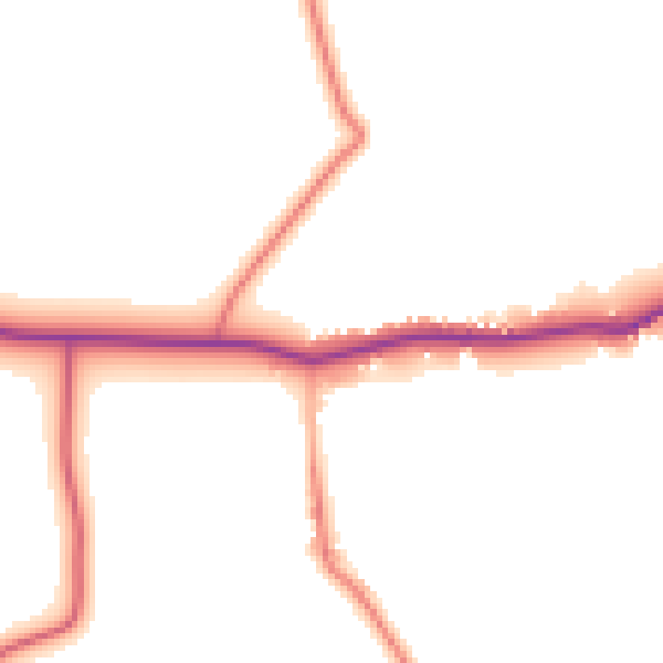 Daytime road noise heatmap for NG22 0TG