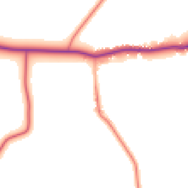 Daytime road noise heatmap for NG22 0TH