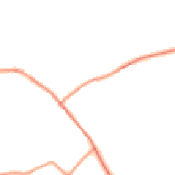 Daytime road noise heatmap for NG22 8BX