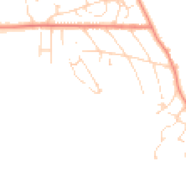 Daytime road noise heatmap for NG22 8DF