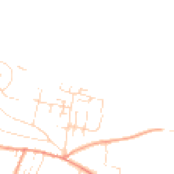 Daytime road noise heatmap for NG22 8DS