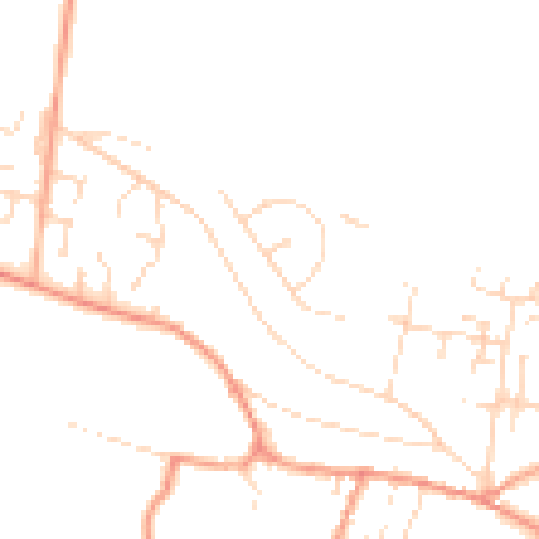 Daytime road noise heatmap for NG22 8LH