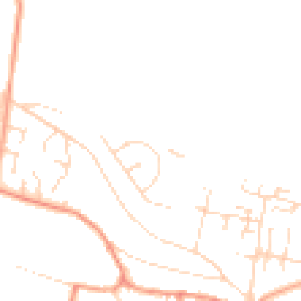 Daytime road noise heatmap for NG22 8LL