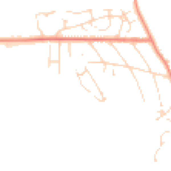 Daytime road noise heatmap for NG22 8RN