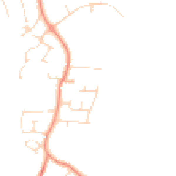 Daytime road noise heatmap for NG22 8SD
