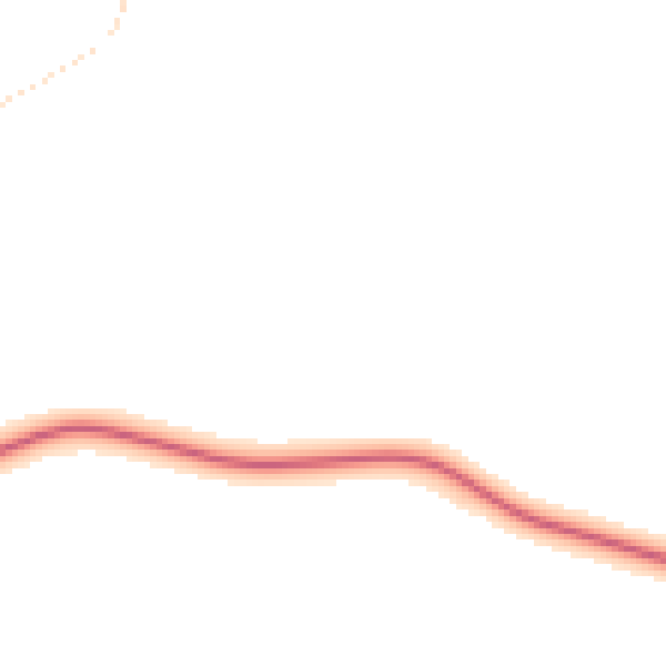Night-time road noise heatmap for NG22 8TU