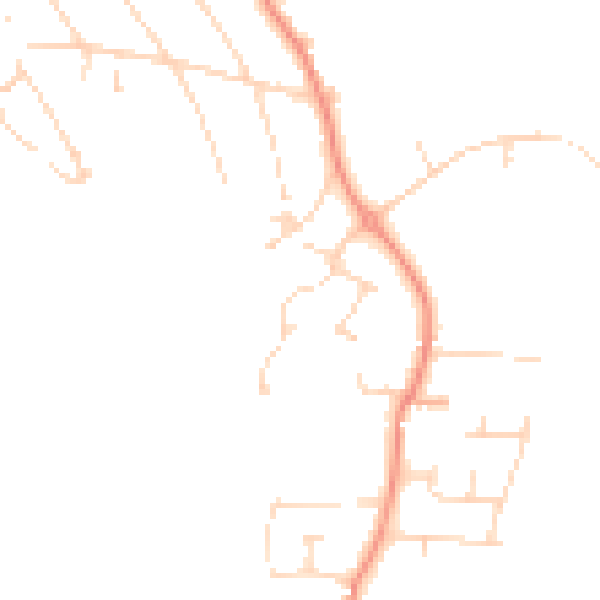 Daytime road noise heatmap for NG22 8UD