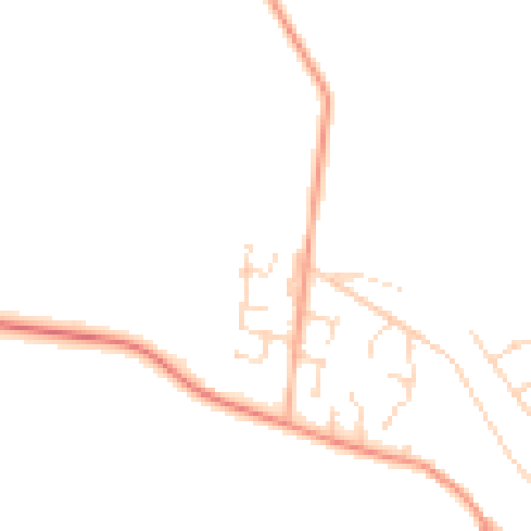 Daytime road noise heatmap for NG22 8WN
