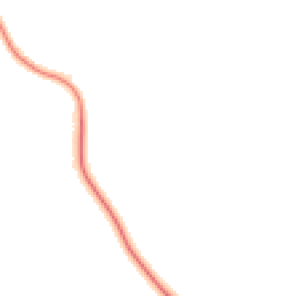 Night-time road noise heatmap for NG22 9EU