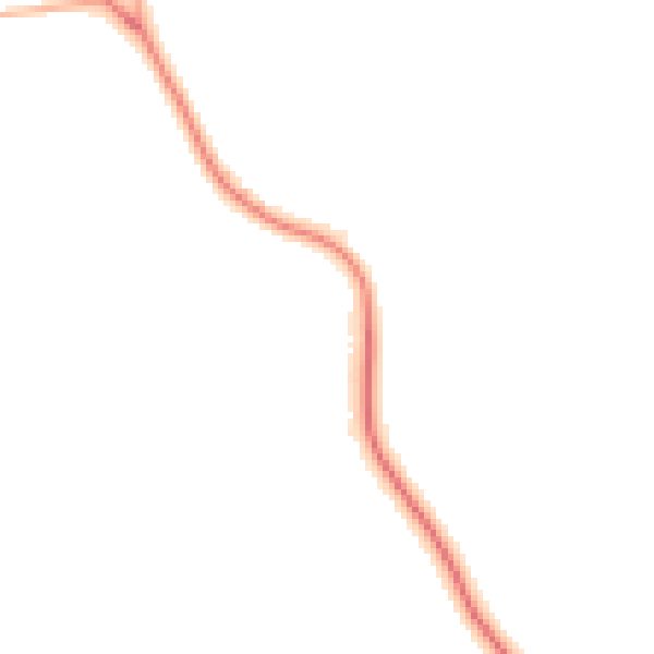Night-time road noise heatmap for NG22 9EX