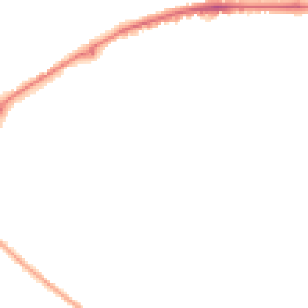Night-time road noise heatmap for NG22 9FN