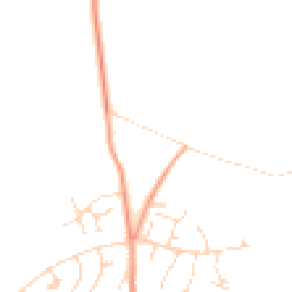 Daytime road noise heatmap for NG22 9HQ