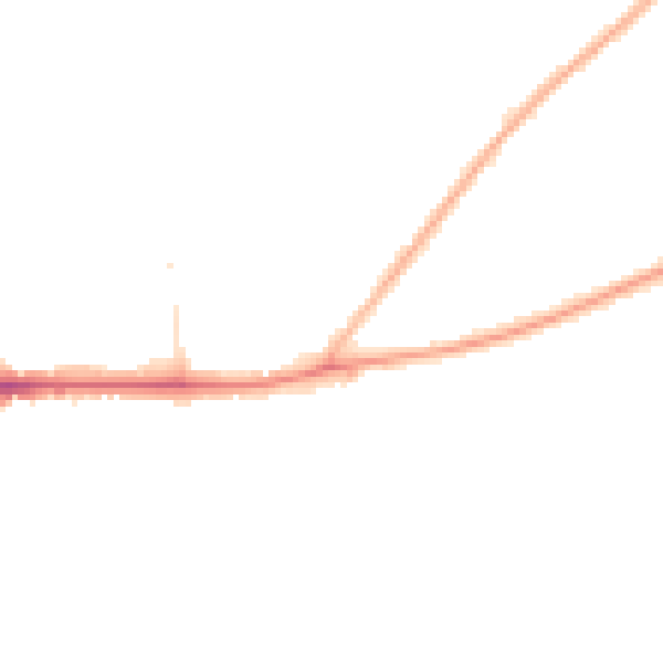 Night-time road noise heatmap for NG22 9HS