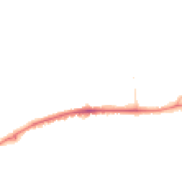 Night-time road noise heatmap for NG22 9SY