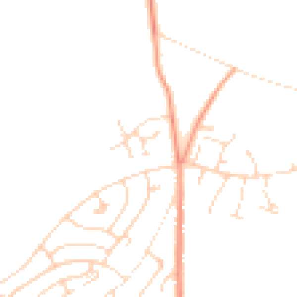 Daytime road noise heatmap for NG22 9WT