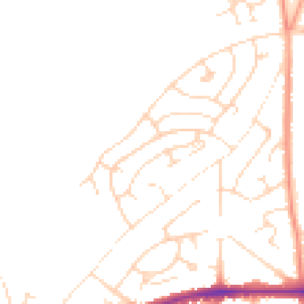 Daytime road noise heatmap for NG22 9XQ