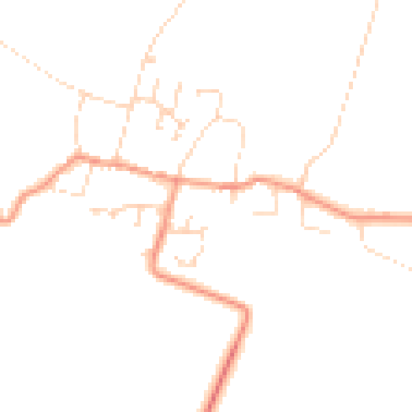 Daytime road noise heatmap for NG23 5AB