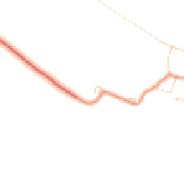 Daytime road noise heatmap for NG23 5AG