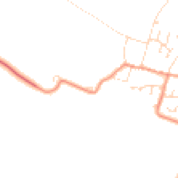 Daytime road noise heatmap for NG23 5AR