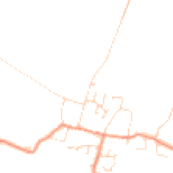 Daytime road noise heatmap for NG23 5AW