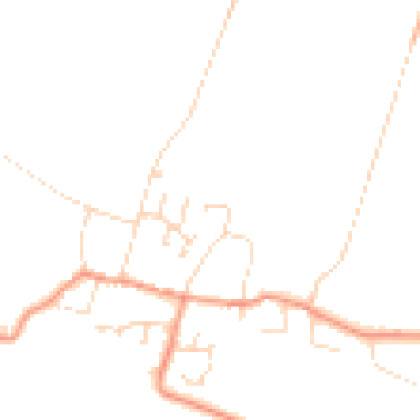 Daytime road noise heatmap for NG23 5AY