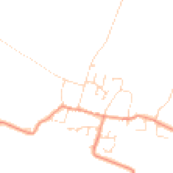 Daytime road noise heatmap for NG23 5BD