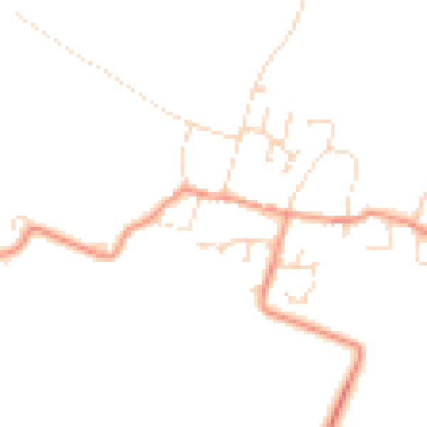 Daytime road noise heatmap for NG23 5BF