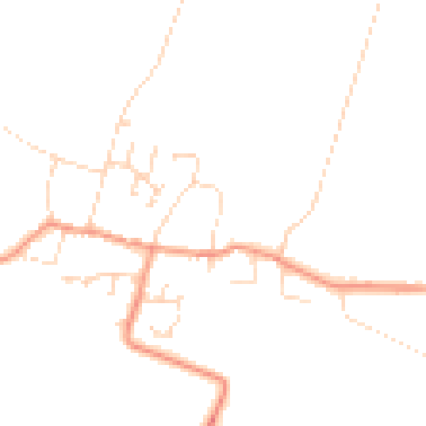 Daytime road noise heatmap for NG23 5BH