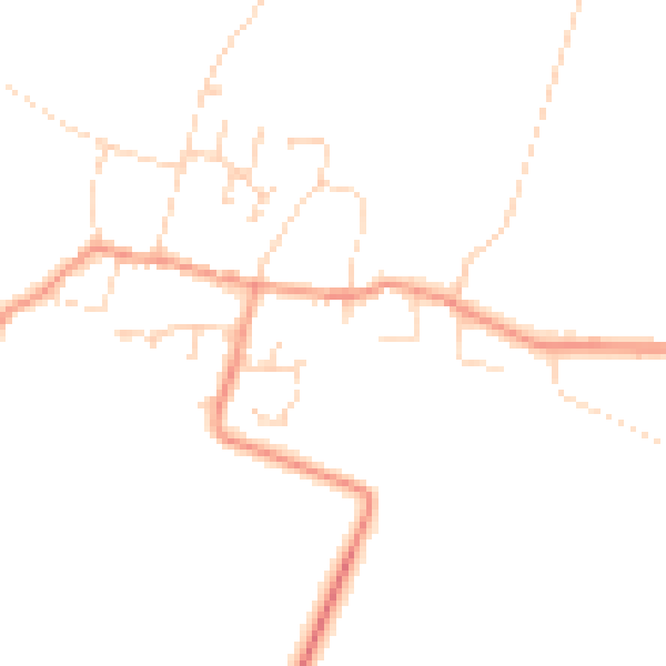 Daytime road noise heatmap for NG23 5BL