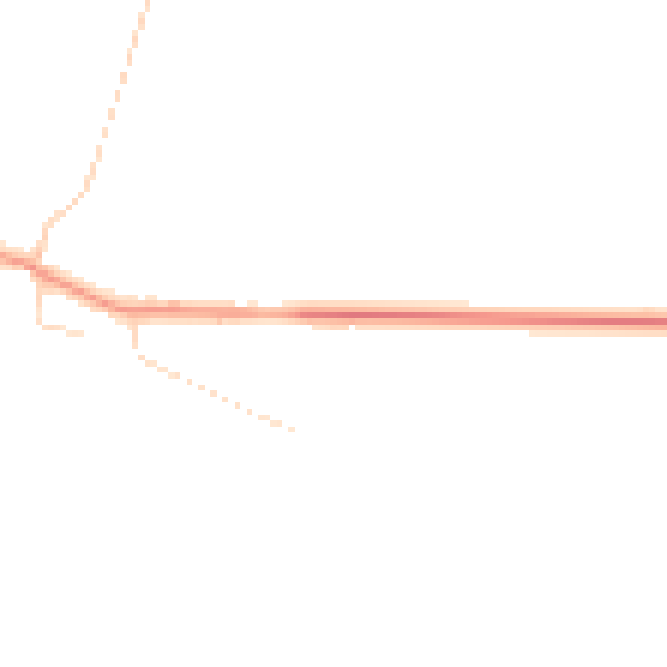 Daytime road noise heatmap for NG23 5BP
