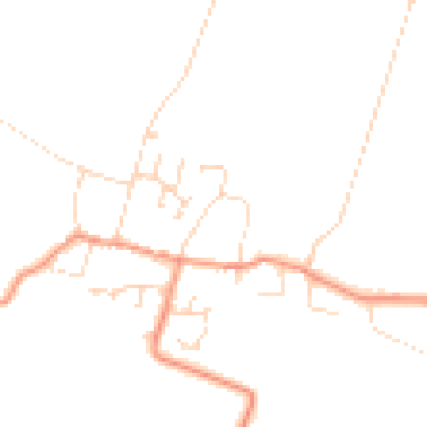 Daytime road noise heatmap for NG23 5BQ