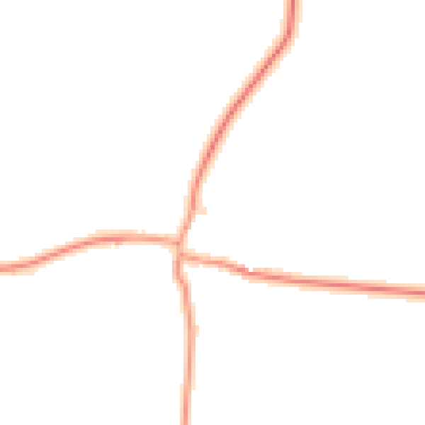 Daytime road noise heatmap for NG23 5BT