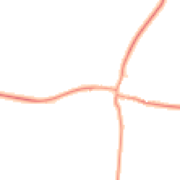 Daytime road noise heatmap for NG23 5BU