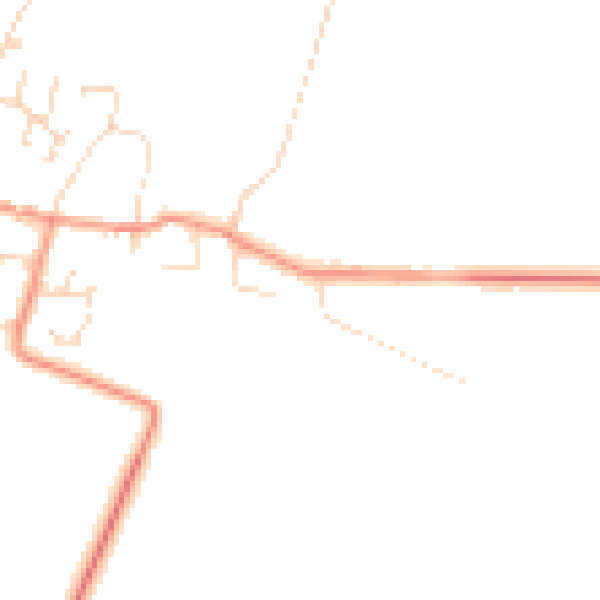 Daytime road noise heatmap for NG23 5BW