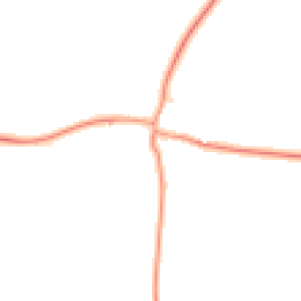 Daytime road noise heatmap for NG23 5BX