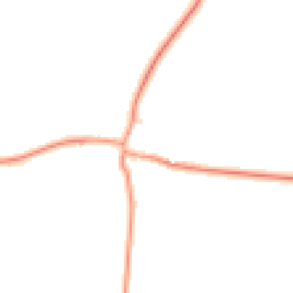 Daytime road noise heatmap for NG23 5BZ