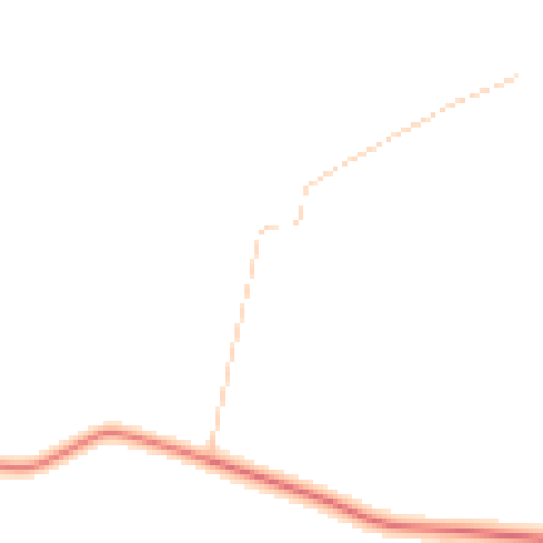 Daytime road noise heatmap for NG23 5DA