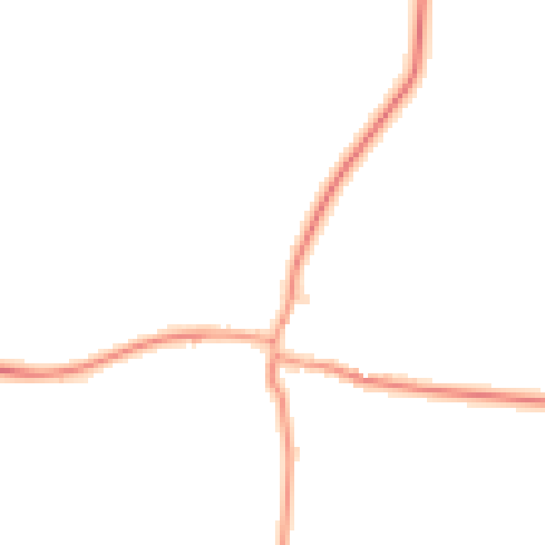Daytime road noise heatmap for NG23 5DB