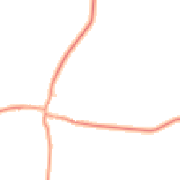 Daytime road noise heatmap for NG23 5DD