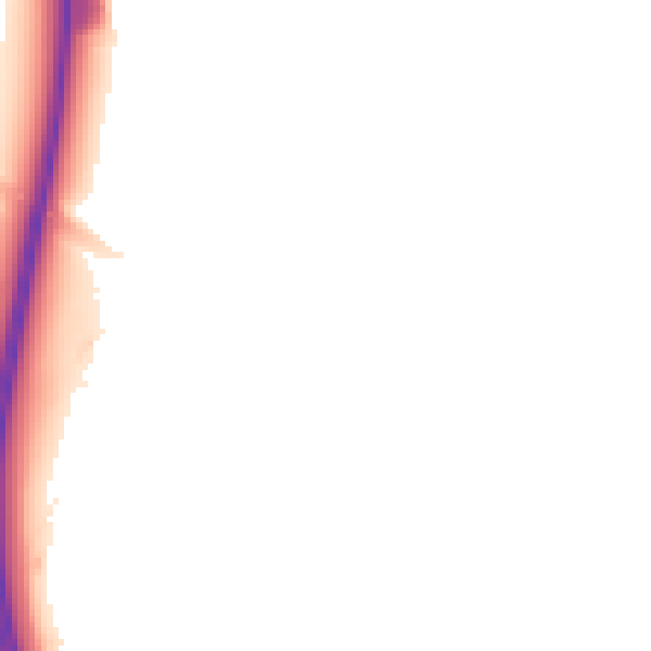Night-time road noise heatmap for NG23 5DH