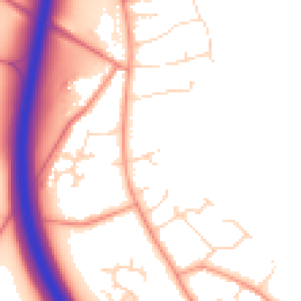 Daytime road noise heatmap for NG23 5DL