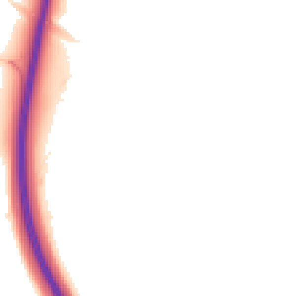 Night-time road noise heatmap for NG23 5DL