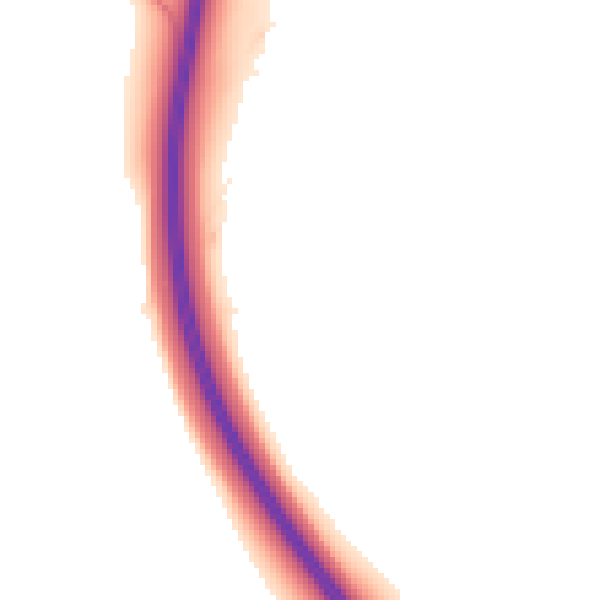 Night-time road noise heatmap for NG23 5DN