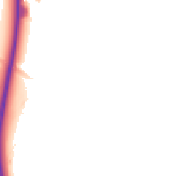 Night-time road noise heatmap for NG23 5DP