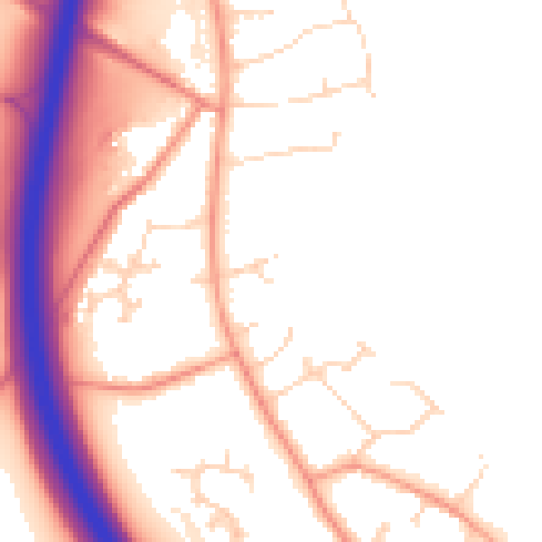 Daytime road noise heatmap for NG23 5EF
